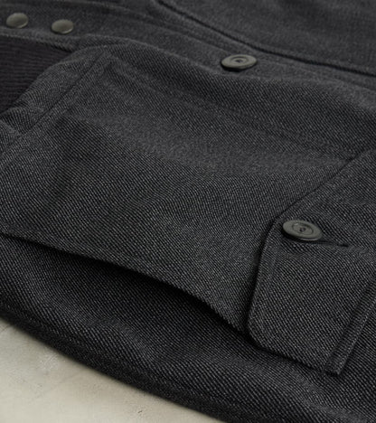 Winston Jacket - Fox Brothers® Military Serge - Charcoal Twill