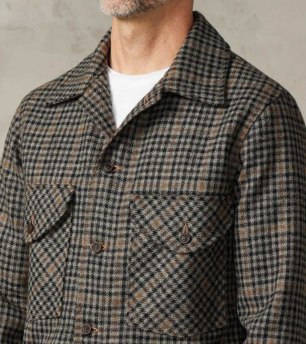 Skyline Overshirt - Lovat® Tweed Twill -  London Town Grey Check