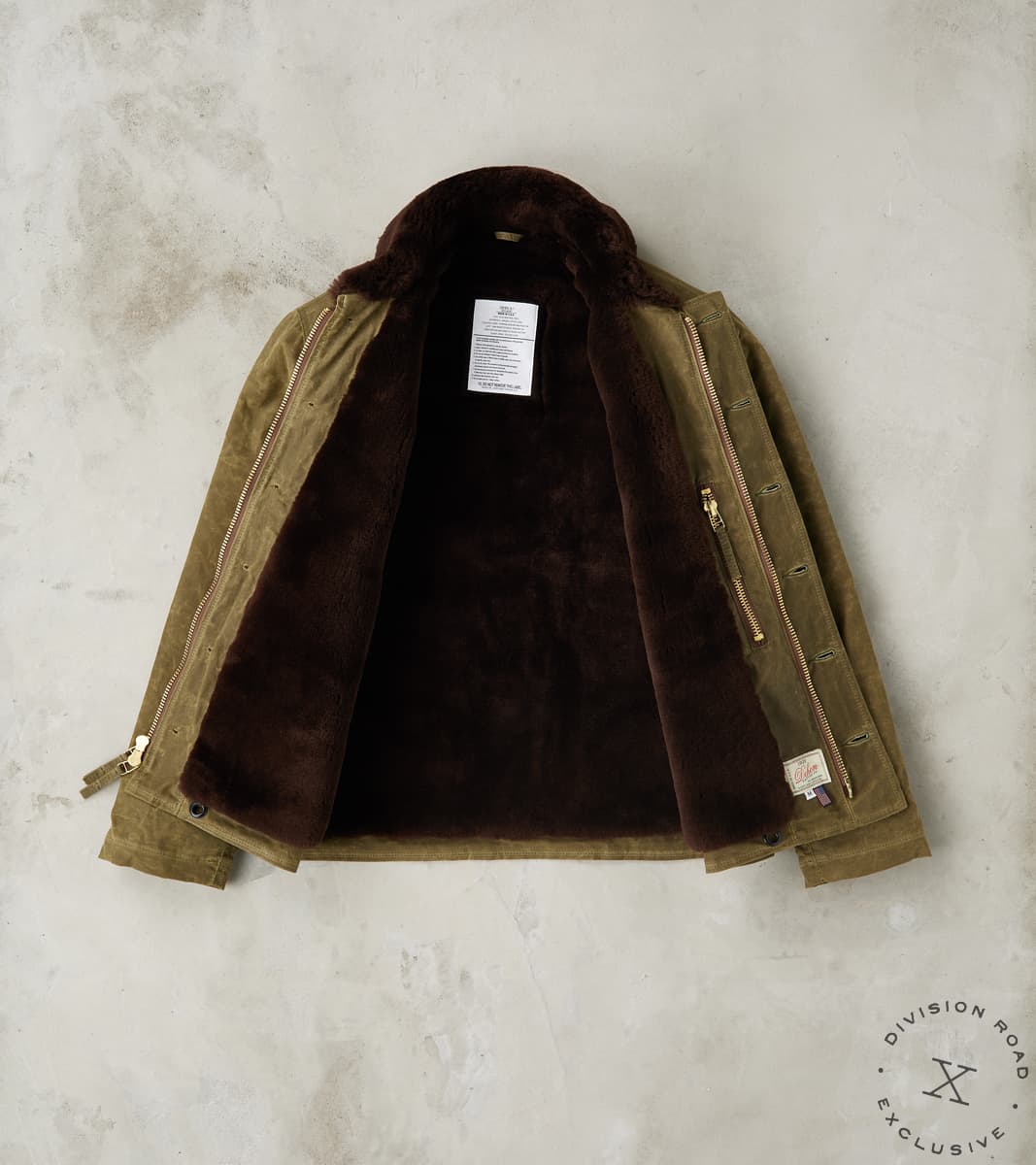 N-1 Deck Jacket - 7oz Martexin Waxed Sailcloth - Military Olive