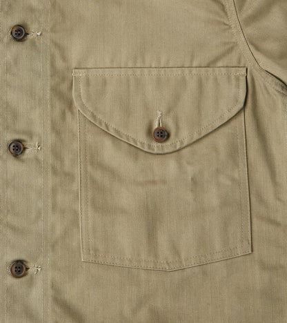 Skyline Overshirt - 12oz H.Stevensons® Dry Waxed Herringbone - Sage