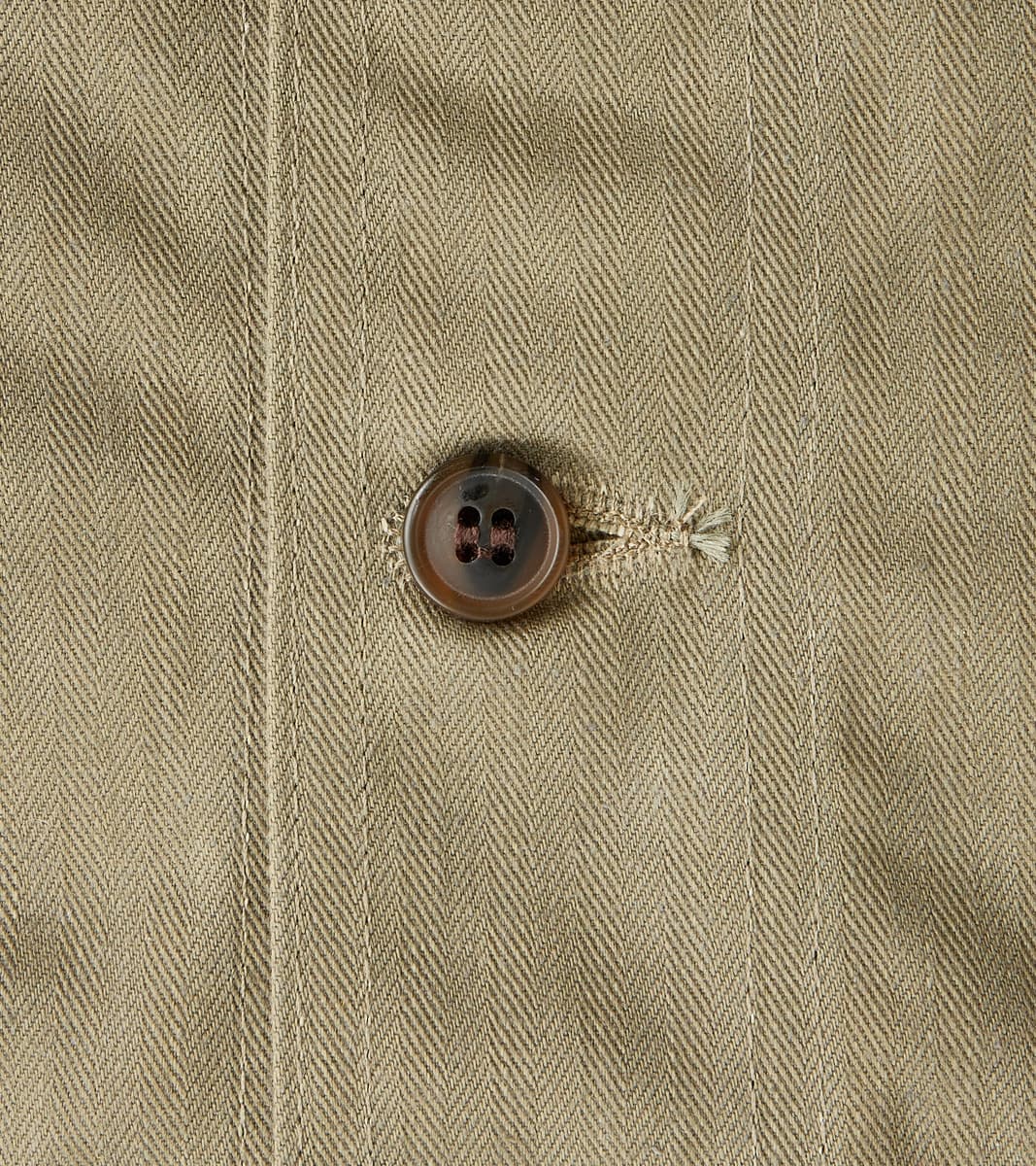 Skyline Overshirt - 12oz H.Stevensons® Dry Waxed Herringbone - Sage