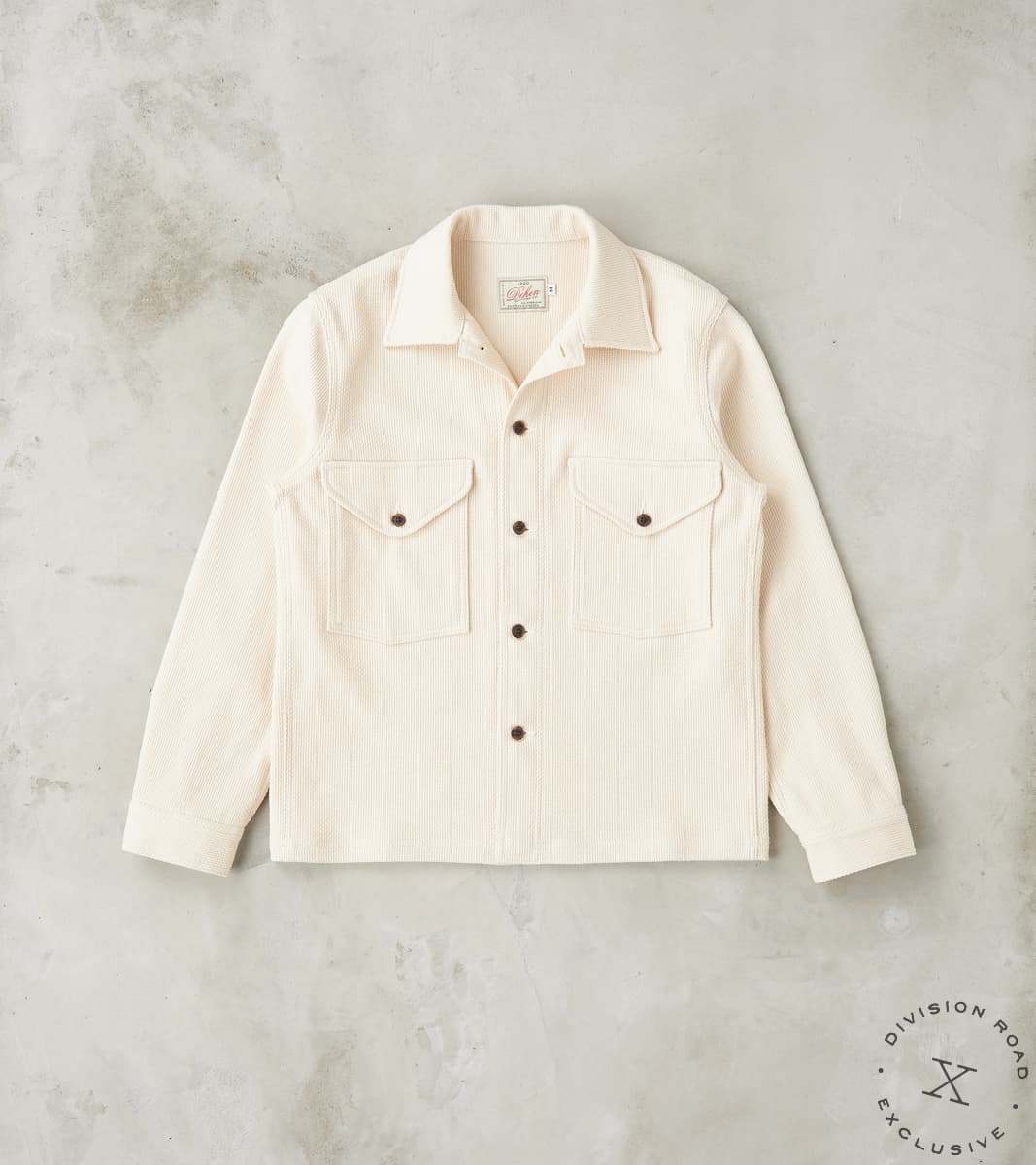 Dehen 1920 x Division Road Skyline Overshirt - Japanese Sashi-Ori - Natural