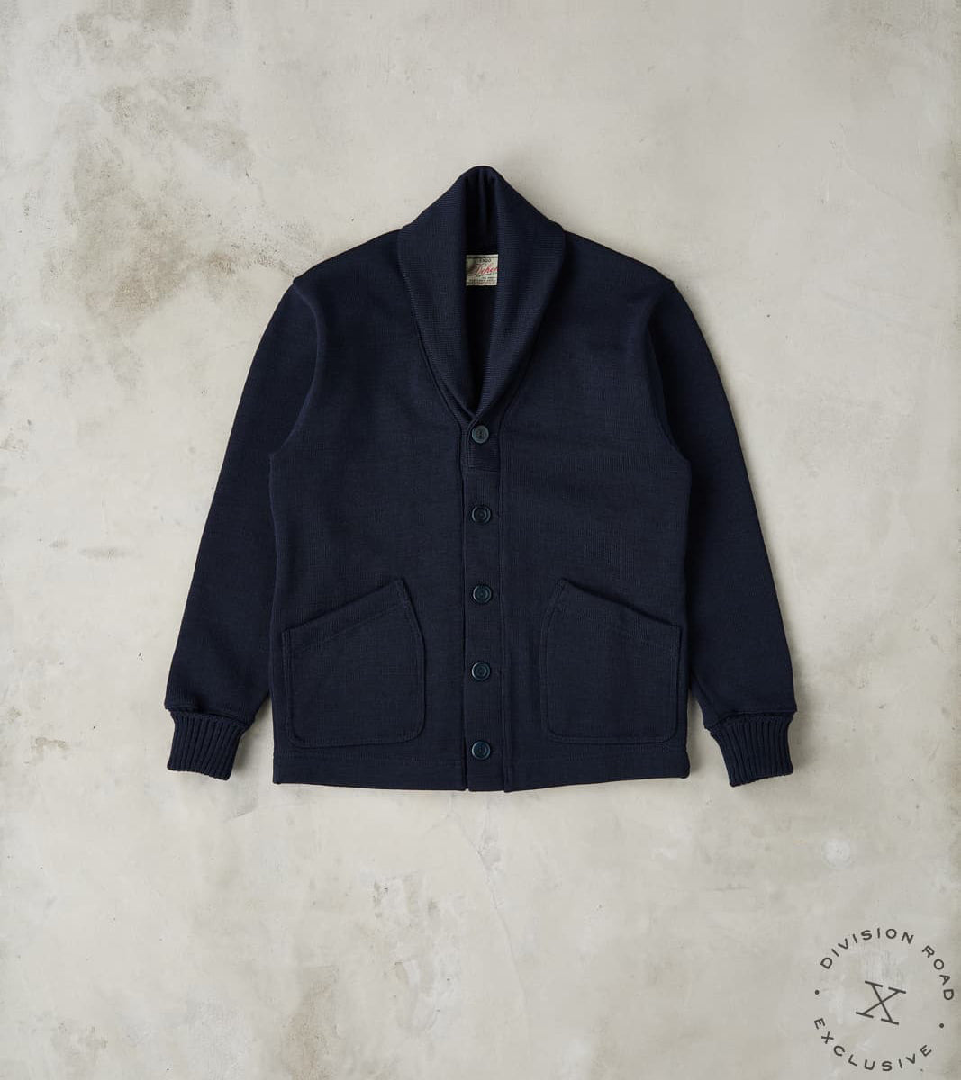 Dehen 1920 x Division Road Shawl Cardigan - Navy