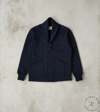 Dehen 1920 x Division Road Shawl Cardigan - Navy
