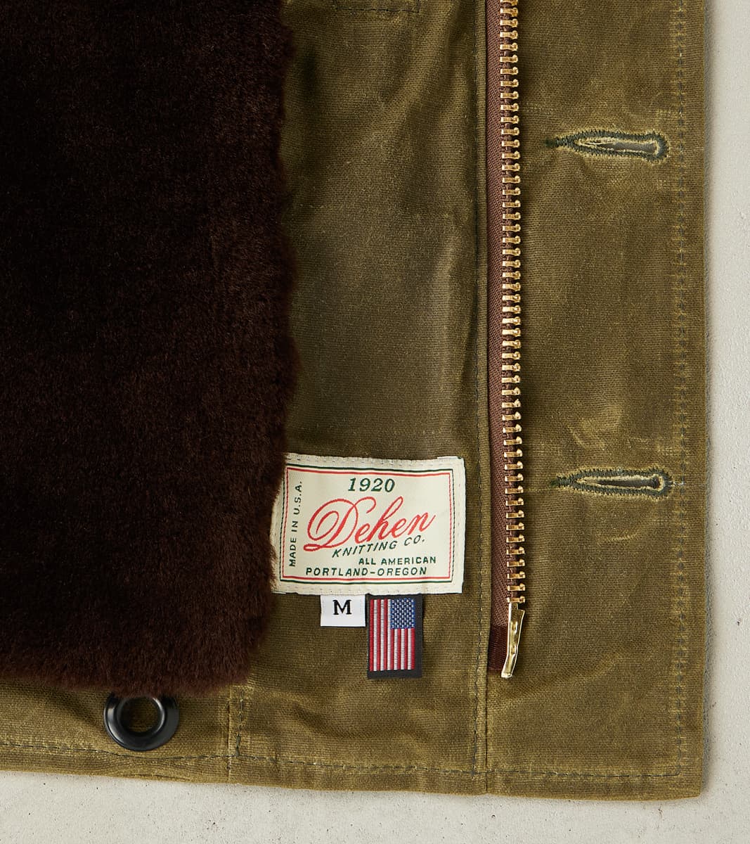 N-1 Deck Jacket - 7oz Martexin Waxed Sailcloth - Military Olive