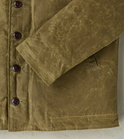 N-1 Deck Jacket - 7oz Martexin Waxed Sailcloth - Military Olive