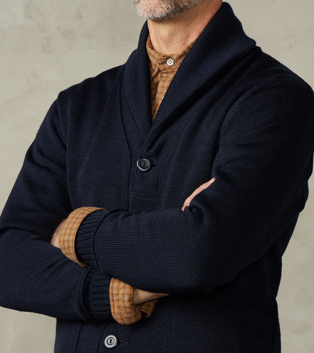 Shawl Cardigan - Navy