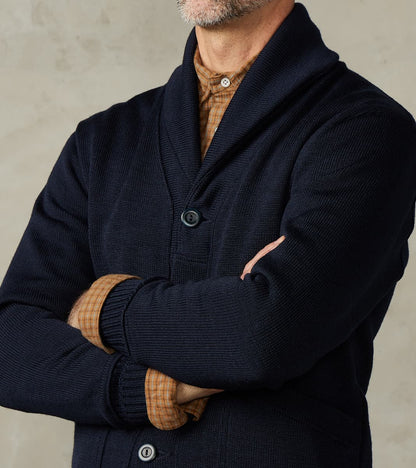 Shawl Cardigan - Navy
