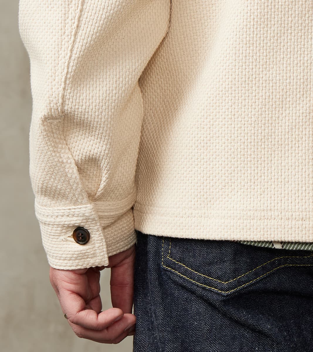 Skyline Overshirt - Japanese Sashi-Ori - Natural