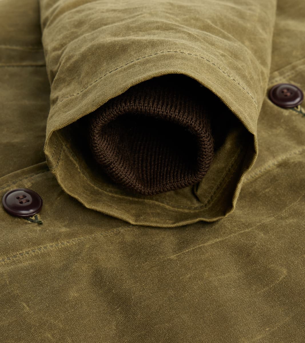 N-1 Deck Jacket - 7oz Martexin Waxed Sailcloth - Military Olive