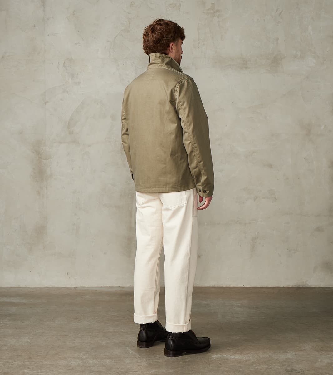 Skyline Overshirt - 12oz H.Stevensons® Dry Waxed Herringbone - Sage