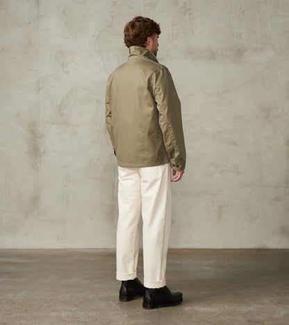 Skyline Overshirt - 12oz H.Stevensons® Dry Waxed Herringbone - Sage