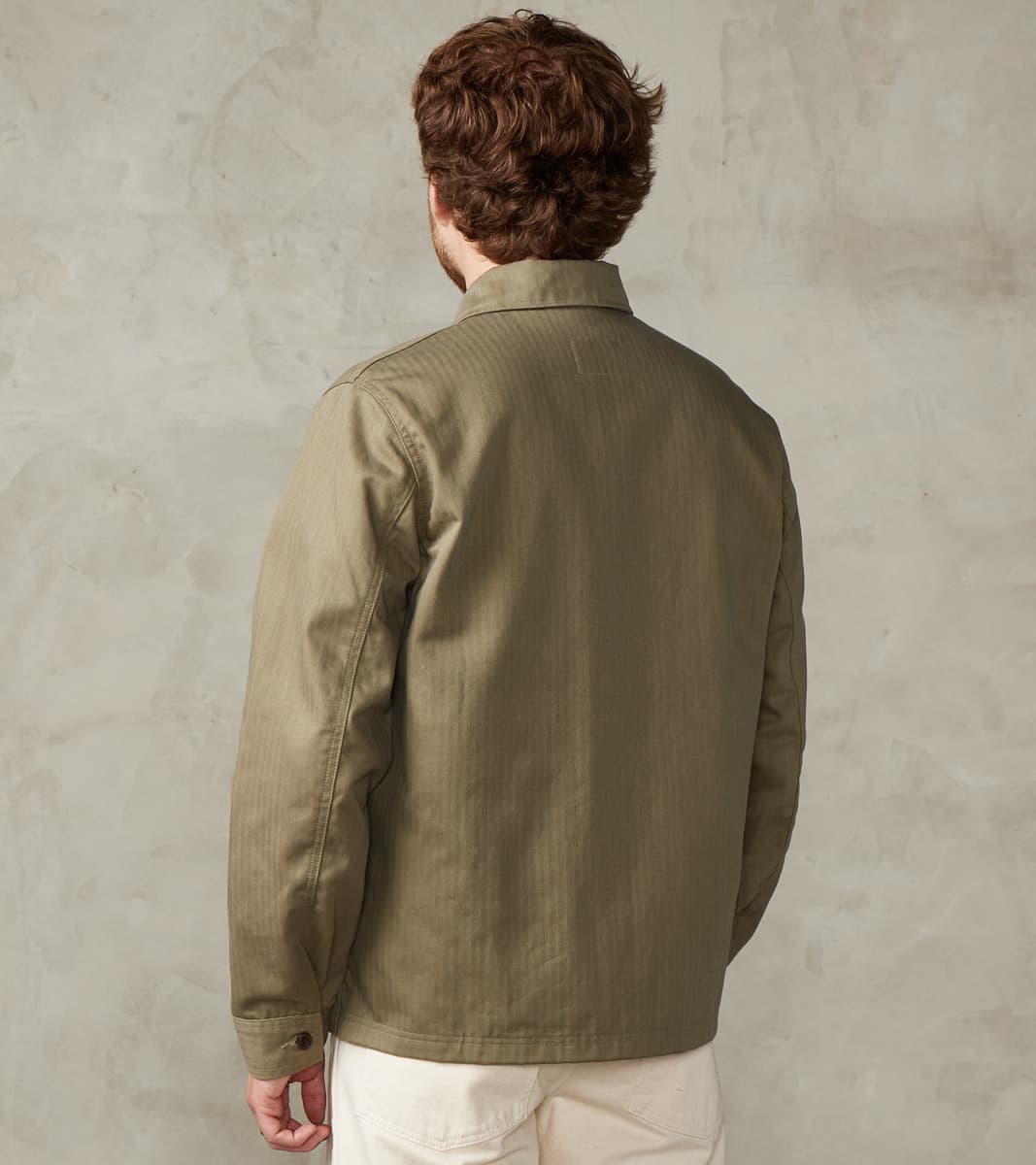 Skyline Overshirt - 12oz H.Stevensons® Dry Waxed Herringbone - Sage