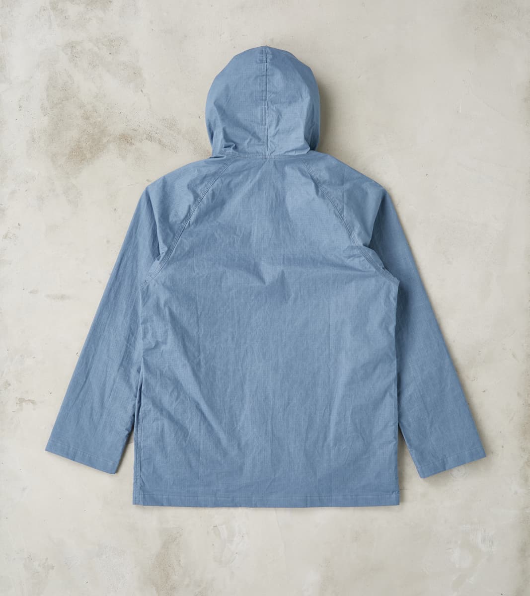 Heavy Duty Raincoat - H.Stevensons® Dry Waxed Ripstop - Faded Blue