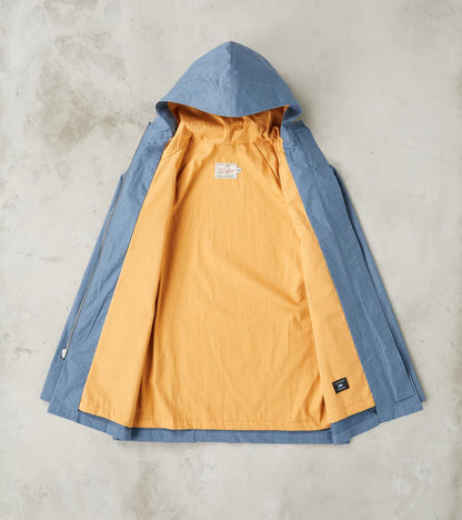 Heavy Duty Raincoat - H.Stevensons® Dry Waxed Ripstop - Faded Blue