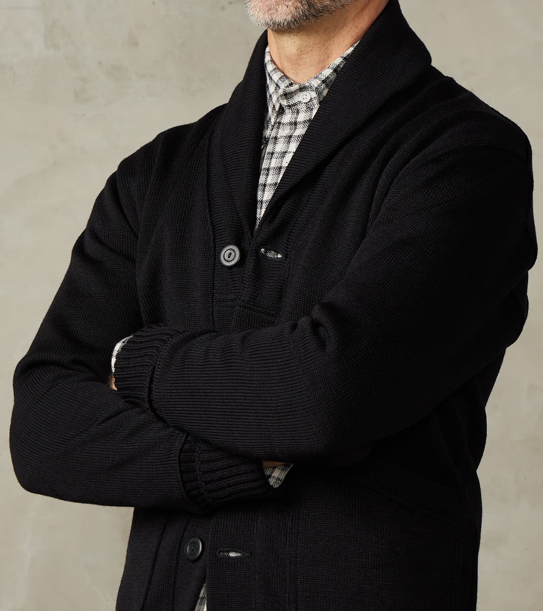 Dehen 1920 x DR Shawl Cardigan - Black – Division Road, Inc.