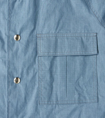Heavy Duty Raincoat - H.Stevensons® Dry Waxed Ripstop - Faded Blue
