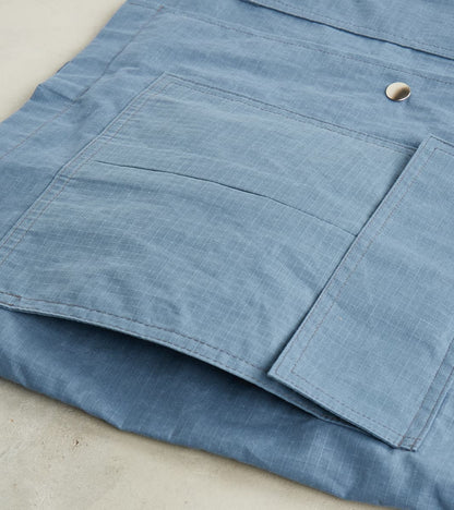 Heavy Duty Raincoat - H.Stevensons® Dry Waxed Ripstop - Faded Blue