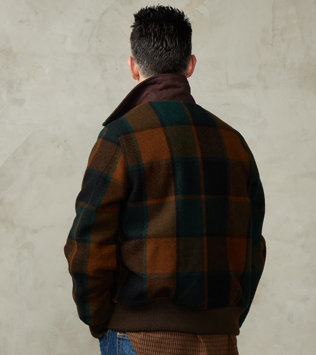 Weekender Jacket - Melton Wool Twill - Oregon Plaid