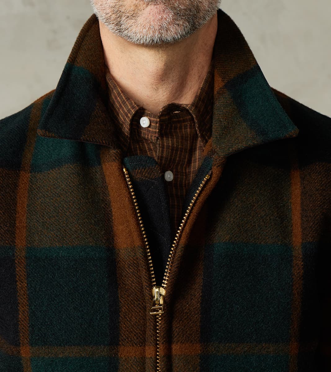 Weekender Jacket - Melton Wool Twill - Oregon Plaid