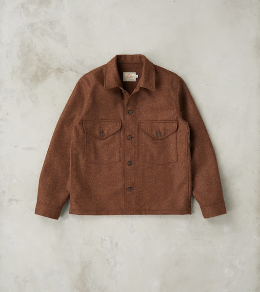 Dehen 1920 Skyline Overshirt - A.Moon® Shetland Plain Twill - Tobacco …