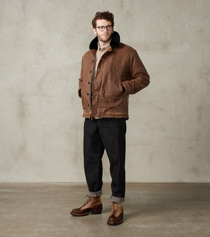 N-1 Deck Jacket - 7oz Martexin Waxed Sailcloth - Field Tan