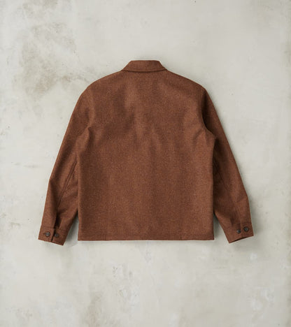 Skyline Overshirt - A.Moon® Shetland Plain Twill - Tobacco Brown Mix