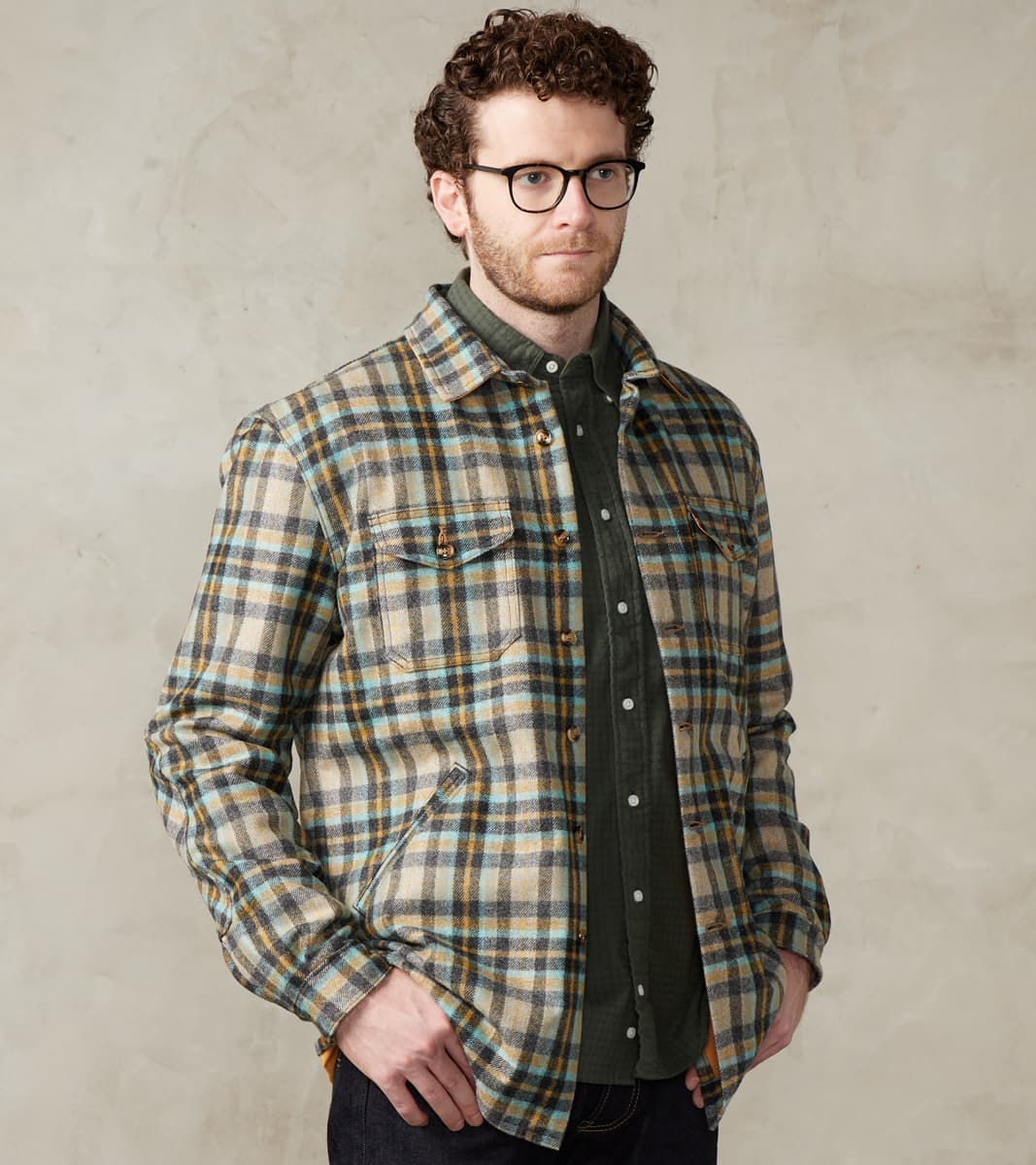 Dehen 1920 x Division Road Crissman Overshirt - Fox Brothers® Flannel - Parisian …