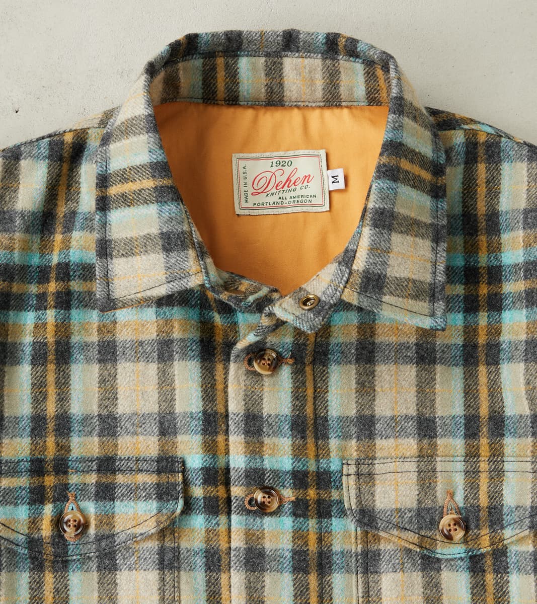 Crissman Overshirt - Fox Brothers® Flannel - Parisian Check Twill