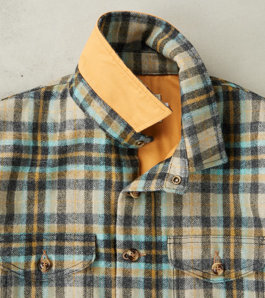 Crissman Overshirt - Fox Brothers® Flannel - Parisian Check Twill