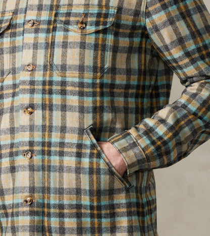 Crissman Overshirt - Fox Brothers® Flannel - Parisian Check Twill