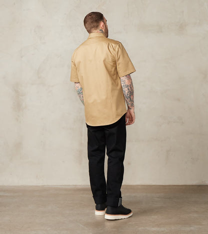 Drover Shirt - Japanese Military Canvas - Alvord Khaki