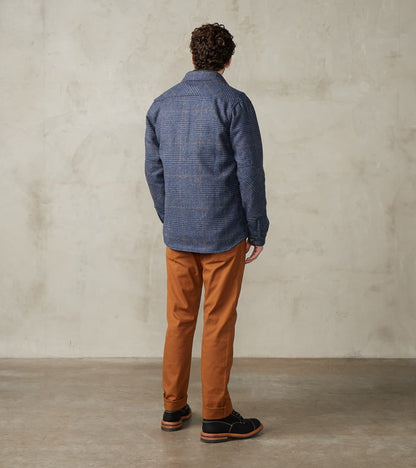 Crissman Overshirt - Fox Brothers® Tweed - Navy Prince of Wales Check