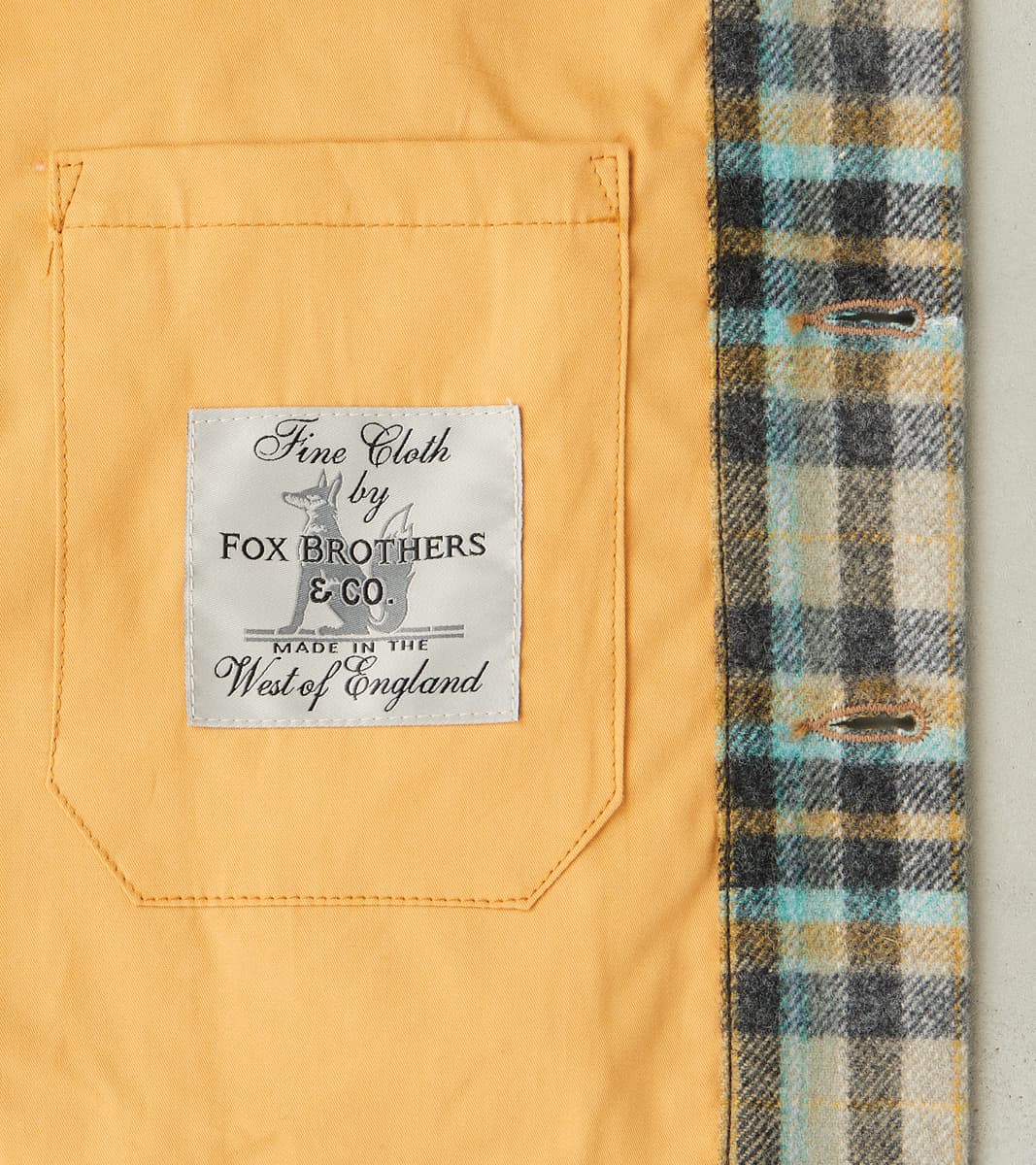 Crissman Overshirt - Fox Brothers® Flannel - Parisian Check Twill