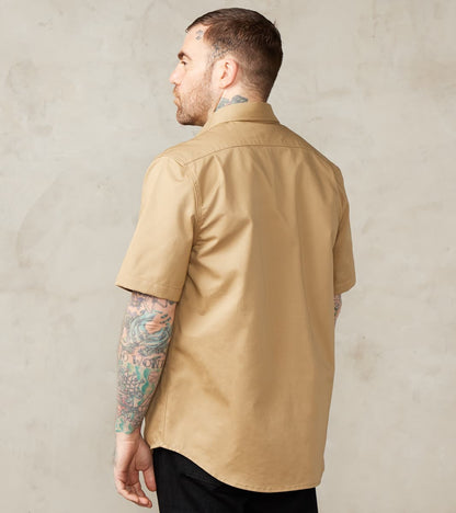 Drover Shirt - Japanese Military Canvas - Alvord Khaki