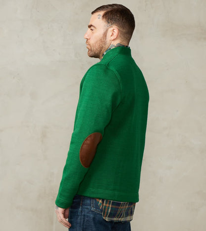 Collegiate Cardigan - Kelly Green/Luggage