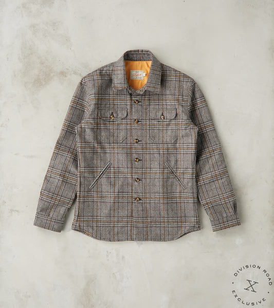 Dehen 1920 x Division Road Crissman Overshirt - Fox Brothers® Flannel - Stone Gre…