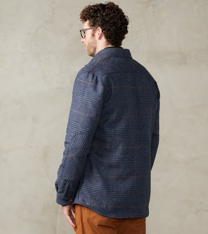 Crissman Overshirt - Fox Brothers® Tweed - Navy Prince of Wales Check