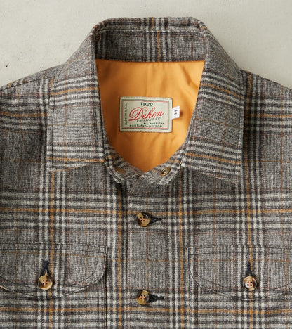 Crissman Overshirt - Fox Brothers® Flannel - Stone Grey Glen Check