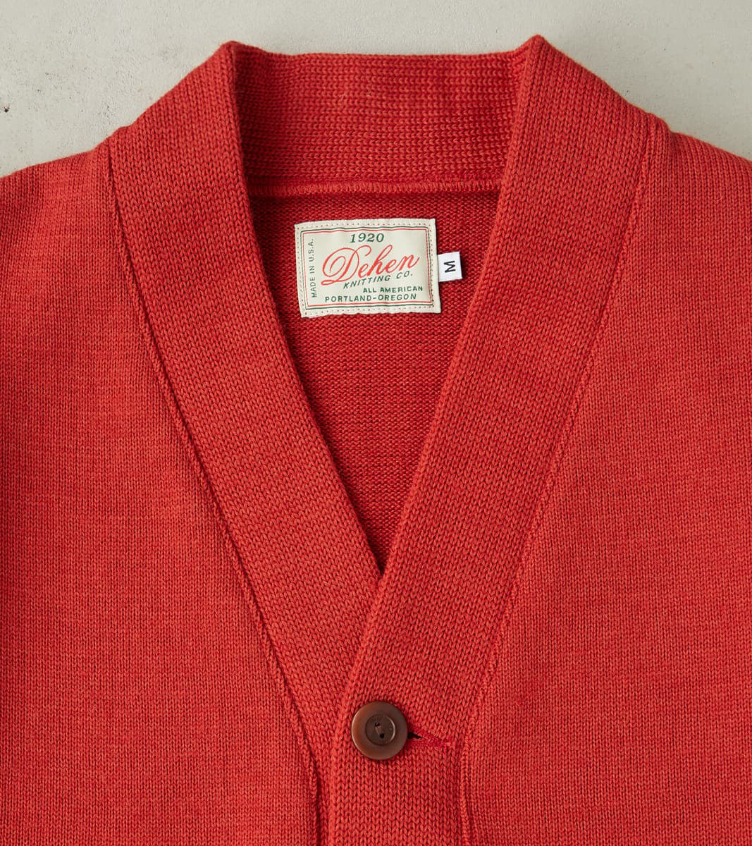 Collegiate Cardigan - Forster Red/Luggage