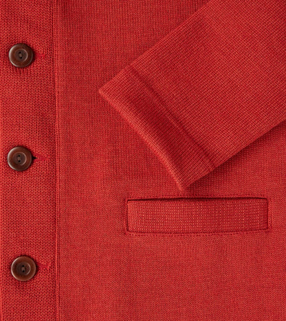 Collegiate Cardigan - Forster Red/Luggage