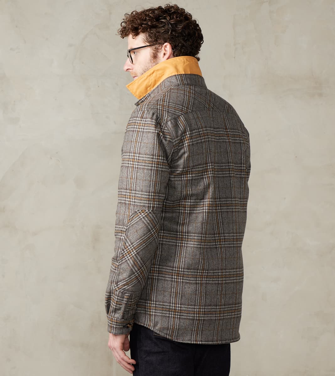 Crissman Overshirt - Fox Brothers® Flannel - Stone Grey Glen Check