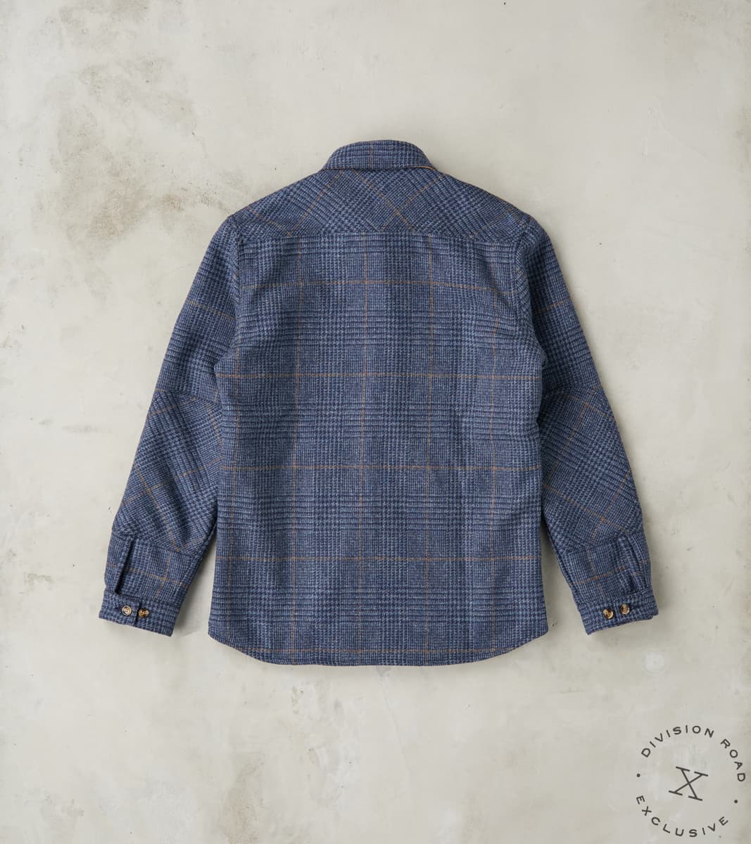 Crissman Overshirt - Fox Brothers® Tweed - Navy Prince of Wales Check