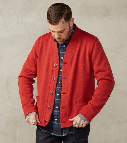 Collegiate Cardigan - Forster Red/Luggage