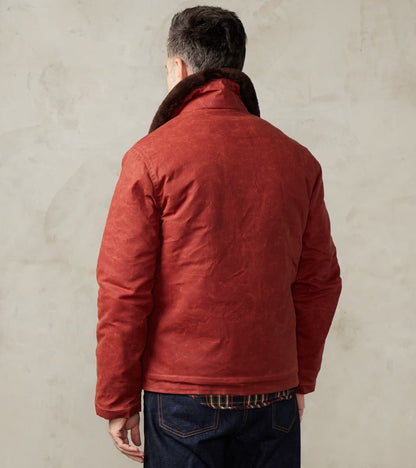 N-1 Deck Jacket - 7oz Martexin Waxed Sailcloth - Brick