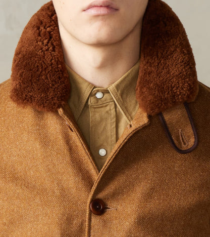 Winston Jacket - A.Moon® Shetland Plain Twill - Dark Sand Mix