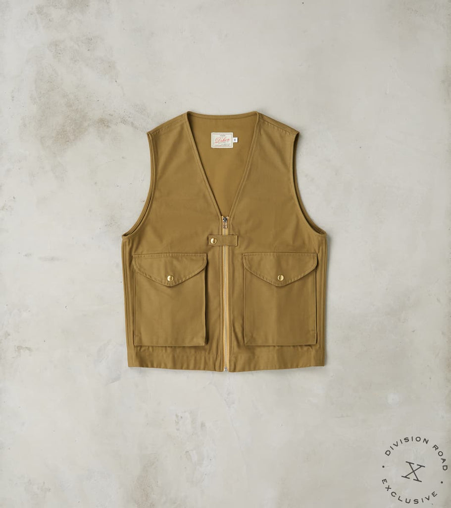Dehen 1920 x Division Road Cargo Vest - Japanese Military Sateen - Fatigue