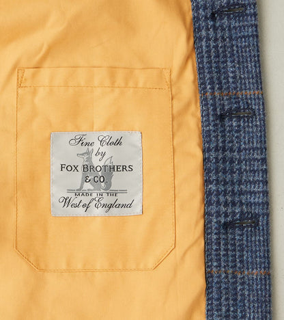 Crissman Overshirt - Fox Brothers® Tweed - Navy Prince of Wales Check