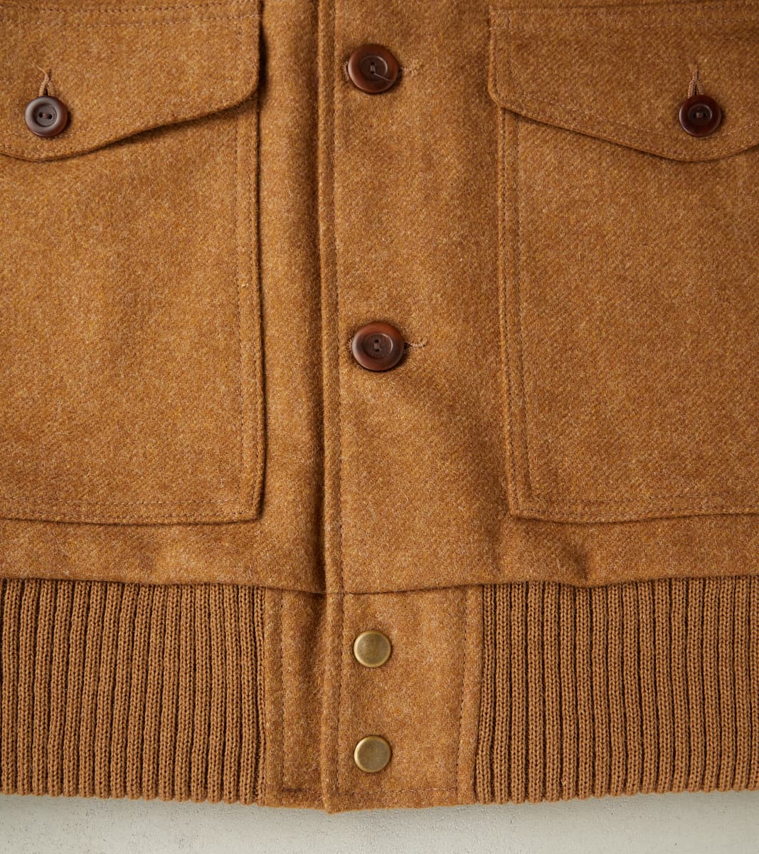 Winston Jacket - A.Moon® Shetland Plain Twill - Dark Sand Mix