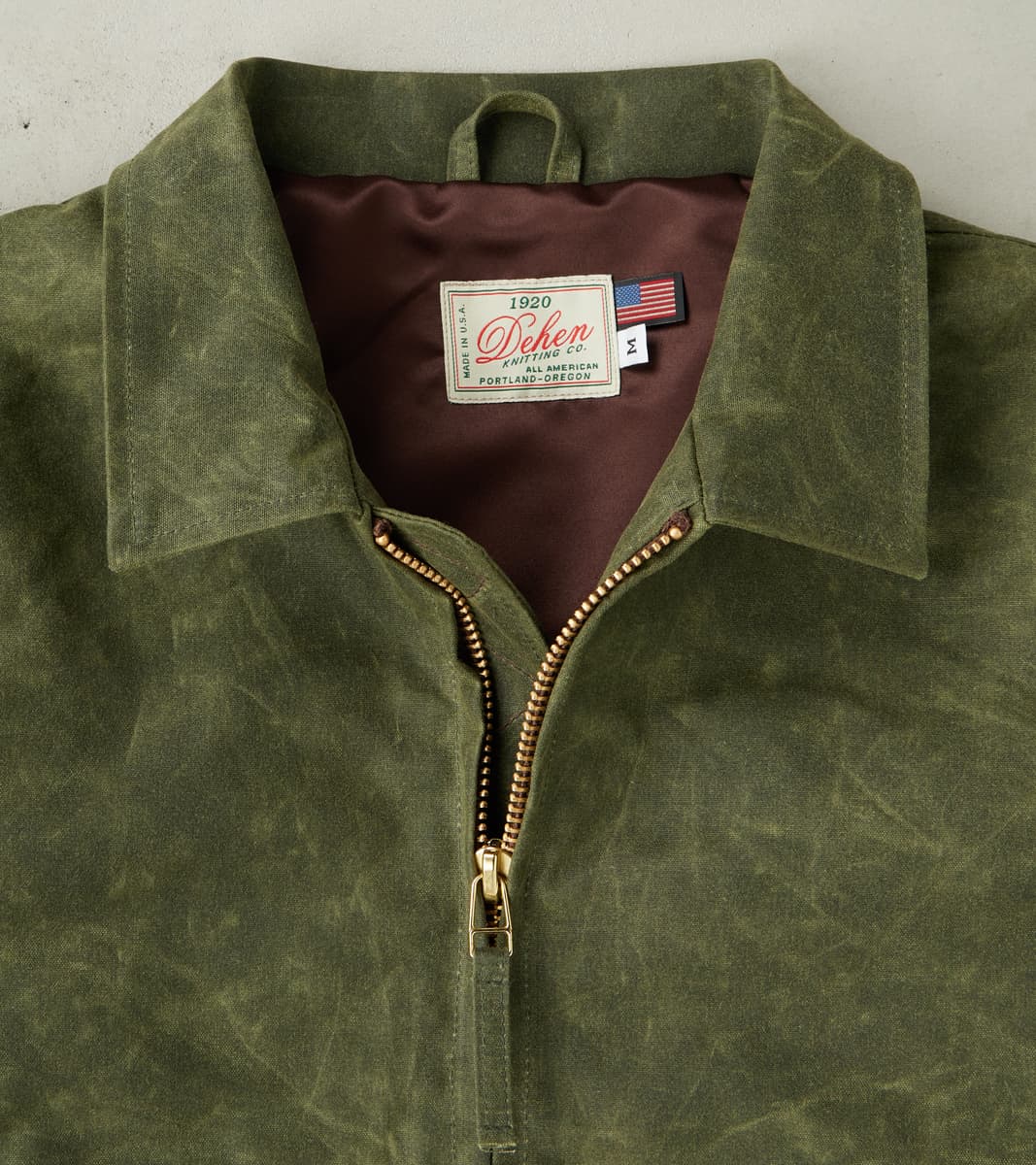 Carrier Jacket - 10oz Martexin Waxed Army Duck - Olive